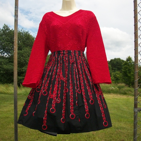 Worth Dresses & Skirts - Bright Ruby Red Shirt & Skirt Set
